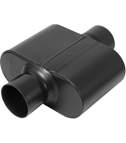 FLOWMASTER ブラックマフラー スチール製 Jeep Flowmaster 2007-2018 ジープ ラングラー JK 3.8L 3.6L 2/4
